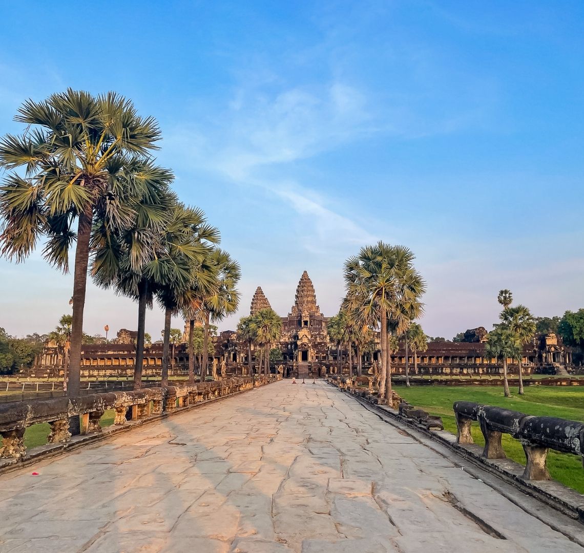 Angkor Wat at sunset with not a single person inside!