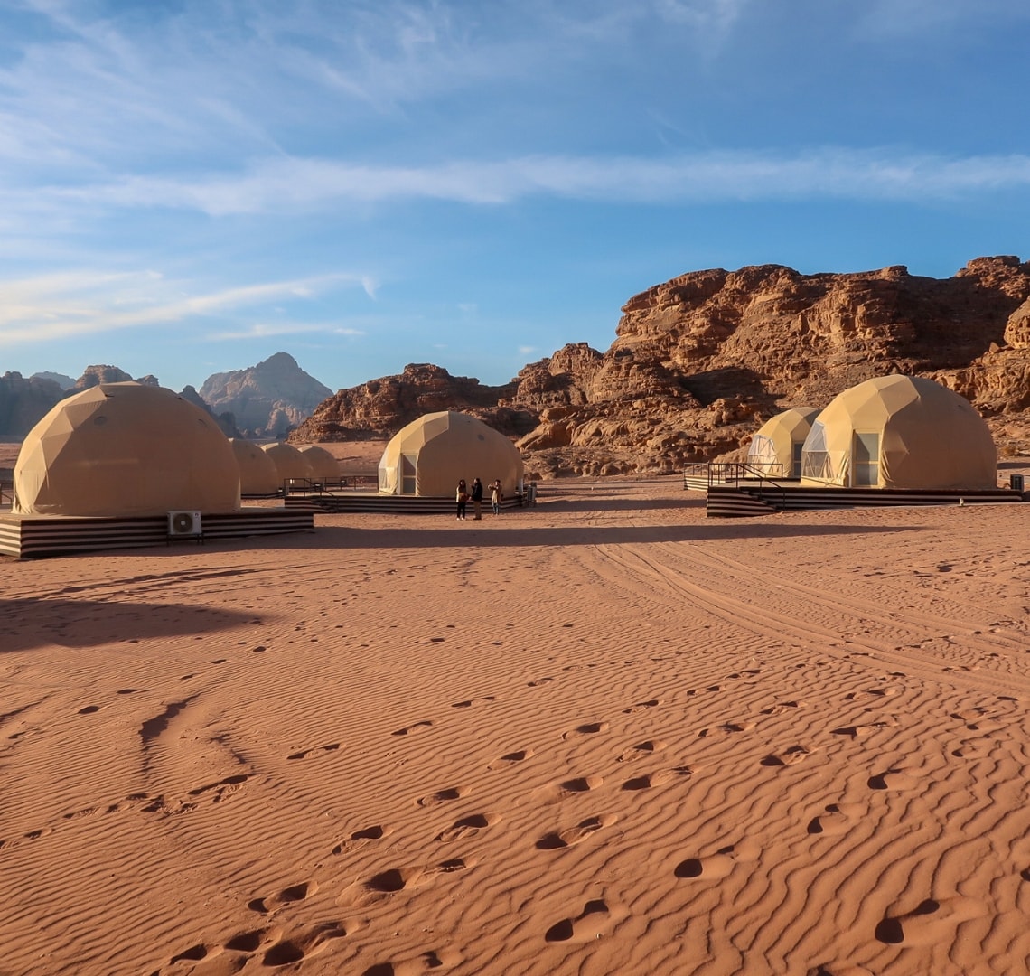 How to have an epic family holiday - martian dome tents in Wadi Rum