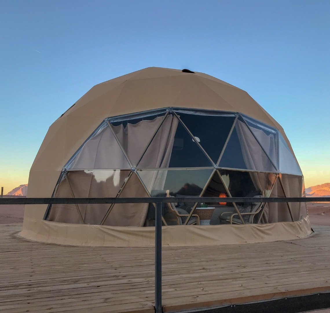 How to have an epic family holiday - martian dome tent in Wadi Rum