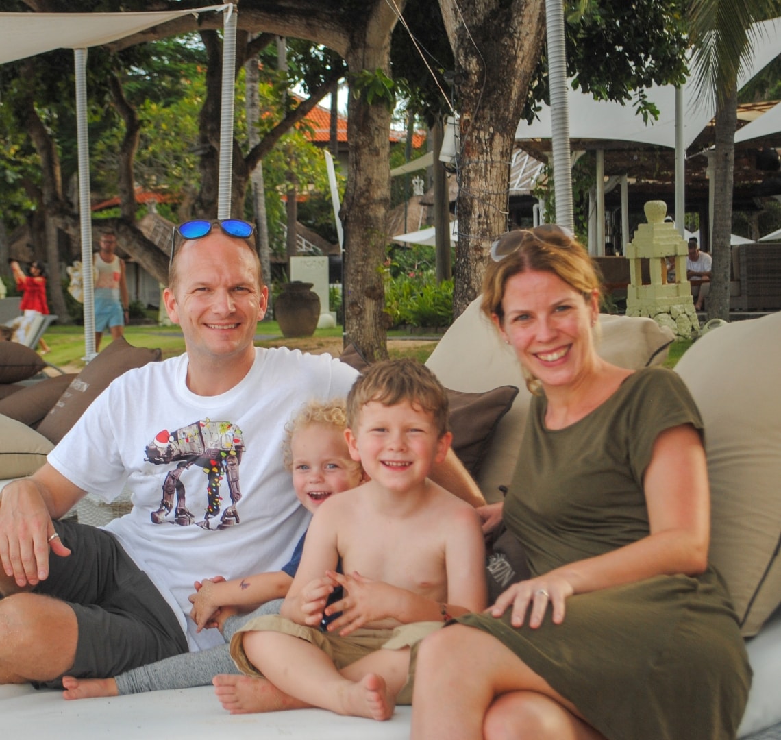 Reasons To Travel - the Wanderlust Family on the beach in Bali