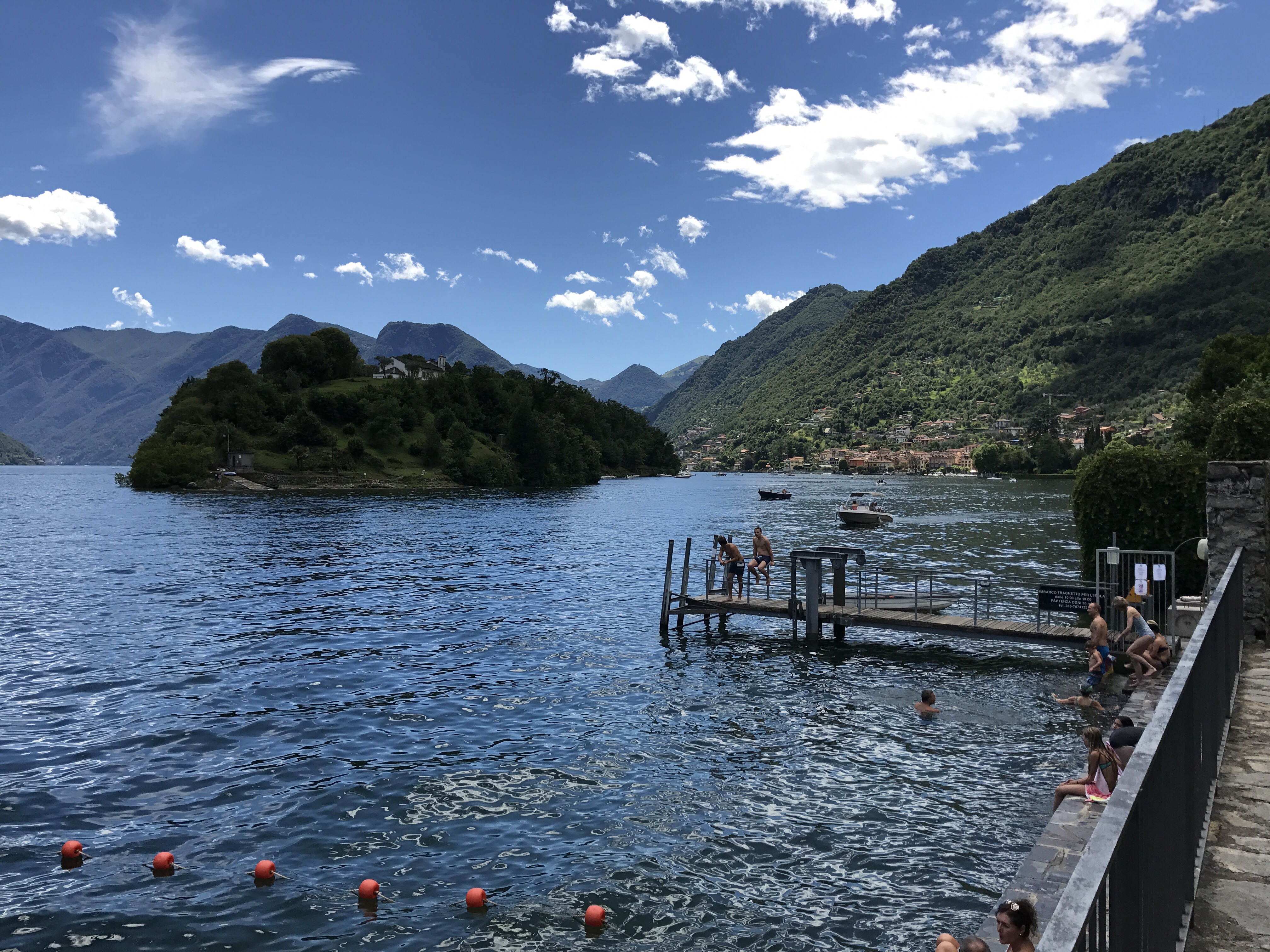 View from Lido di Ossuccio