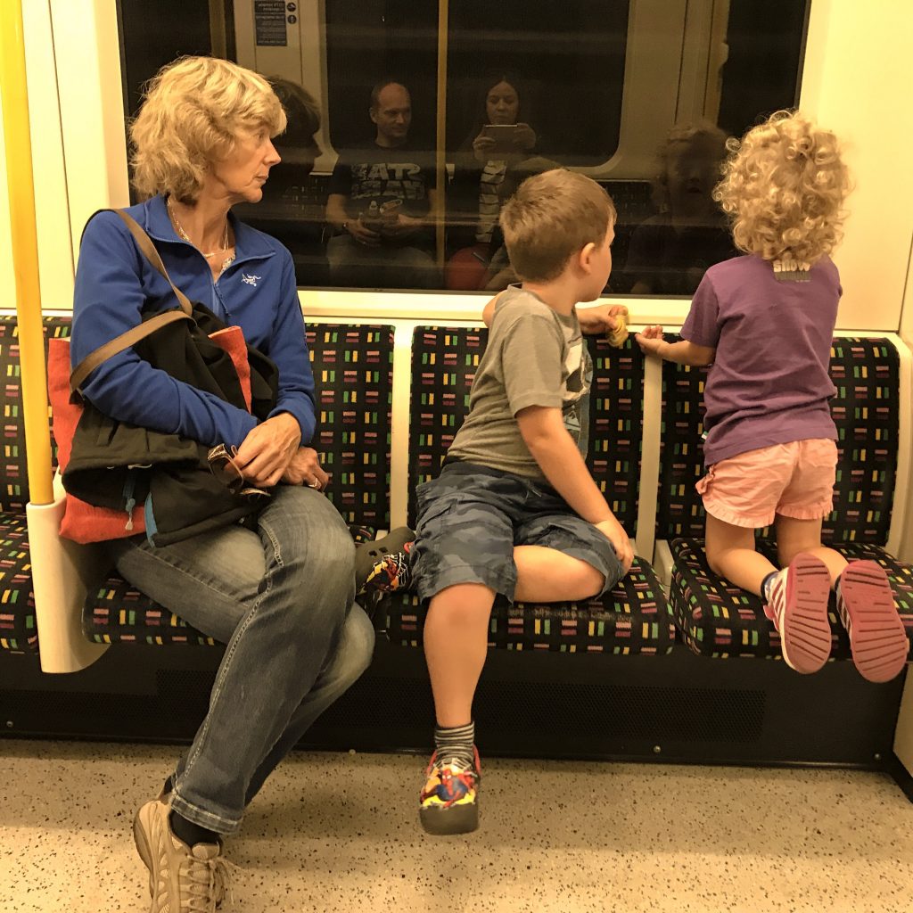 Granny Wanderlust on the London Underground with the Things - trip of a lifetime