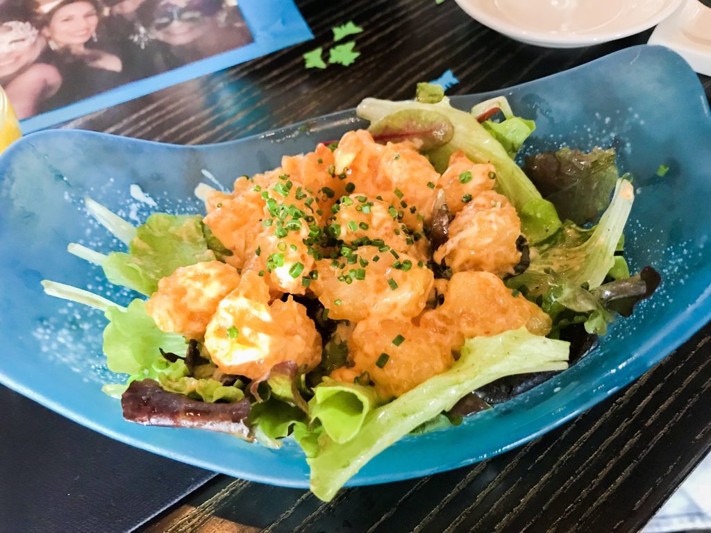 kids at expat brunch - Rock Shrimp Salad