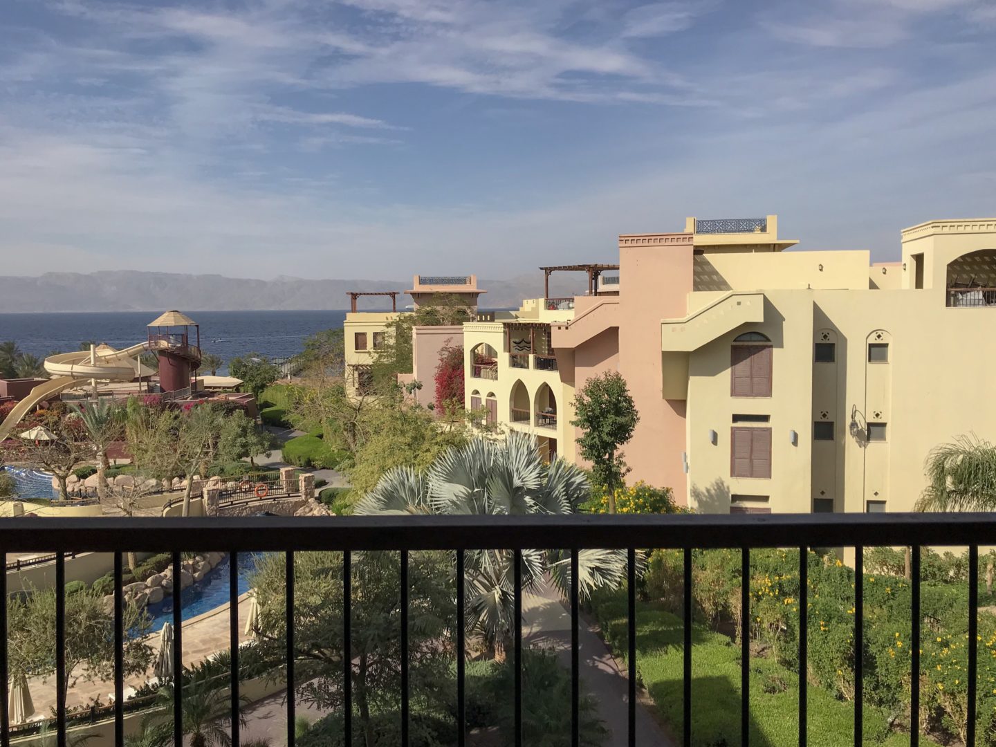 Jordan Adventures Part 5 - Aqaba and the Red Sea - The gorgeous view from our room in Aqaba looking out over the sea